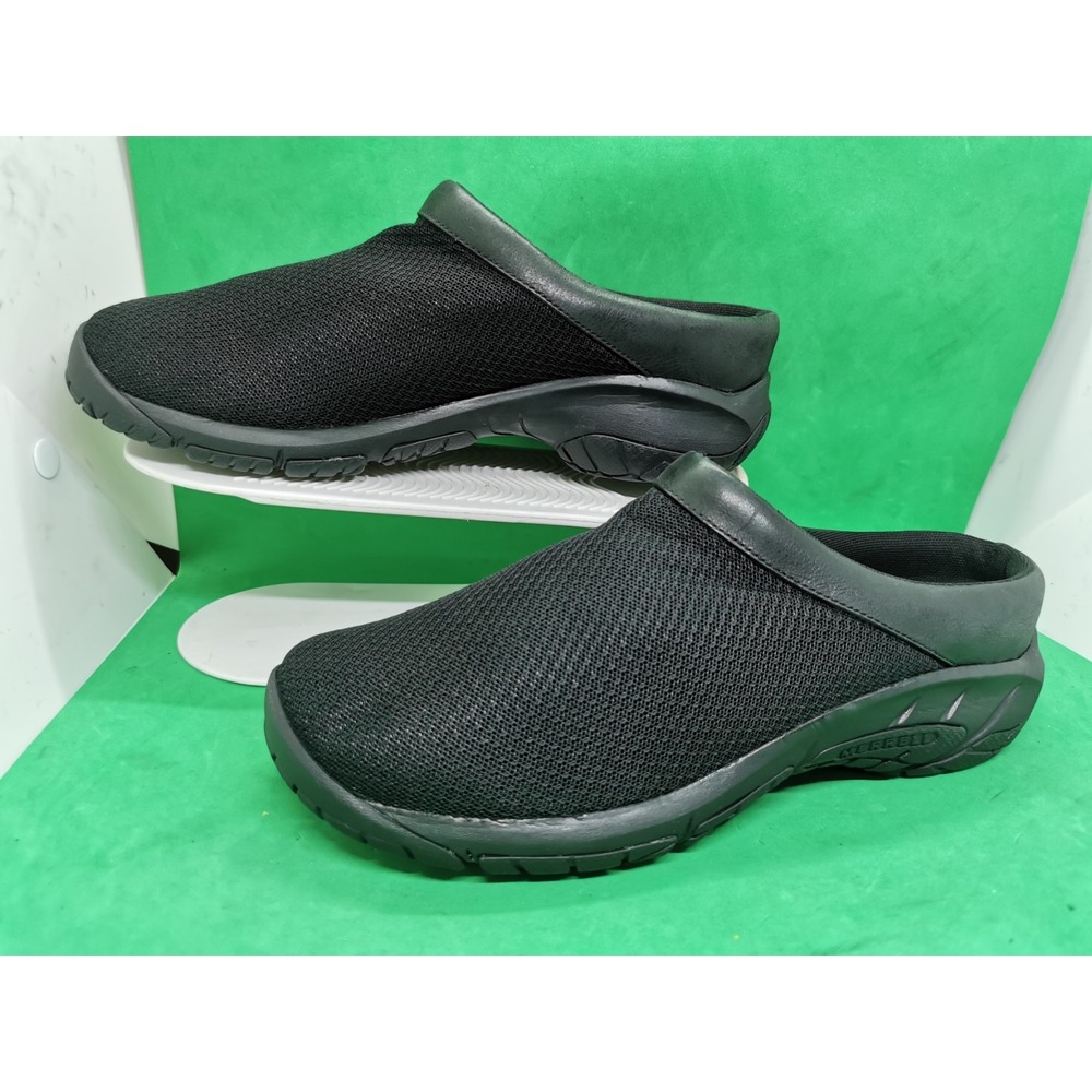 Women's 9 W Wide Merrell Encore Breeze 4 J000554 Shoes Black Clogs Breathable - Picture 2 of 16